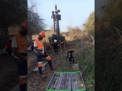 Diamentowo impregnowany rdzeń do eksploracji wiercenia geologicznego